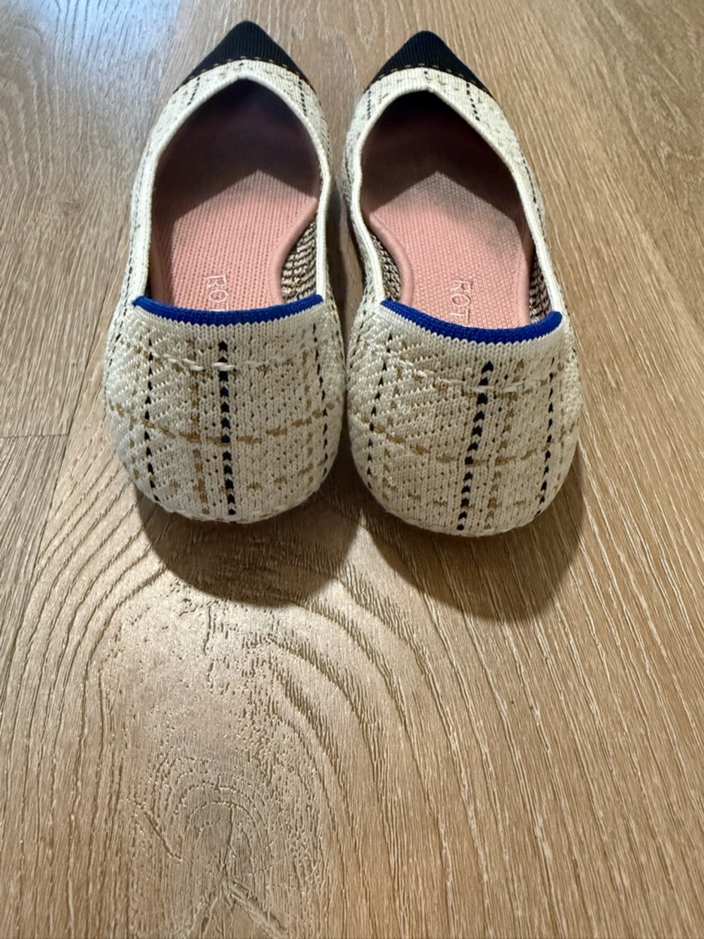 Rothy’s The Point Moonlight Tweed Flats Size 6.5 - Picture 3 of 8